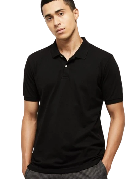 Plain Slim Fit Polo T-Shirt for Men