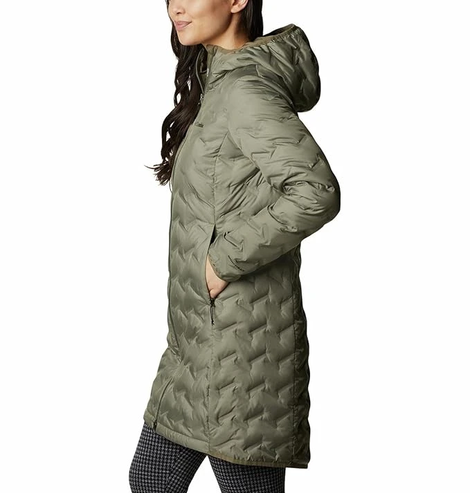Columbia Women Omni-Heat Reflective Delta Ridge II Long Hiking and Trekking Down Jacket