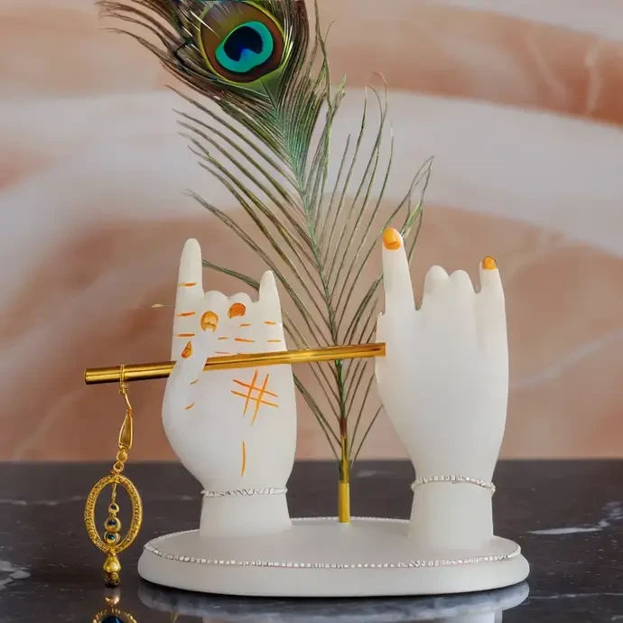 Lord Krishna Hand Playing Murli – Artistic Style Statue | Elegant Handcrafted Décor