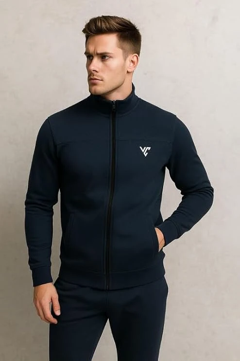 Krystle Men’s 2-Piece Track Suit – Full Zip Jacket and Joggers