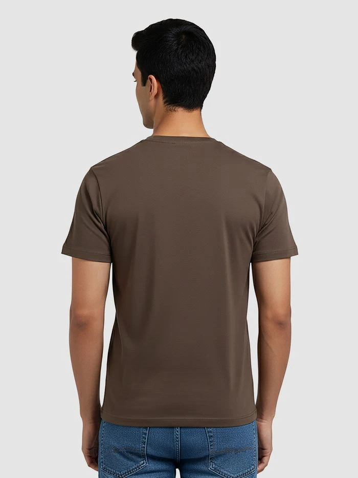 Plain T-Shirt 2.0 for Men & Women – Regular Fit Cotton-Poly Half Sleeve Casual Wear